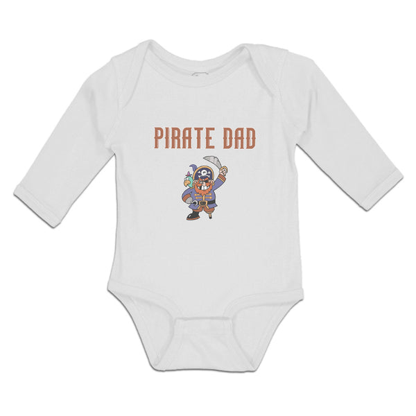 Long Sleeve Bodysuit Baby Cartoon Pirate Dad Boy & Girl Clothes Cotton - Cute Rascals