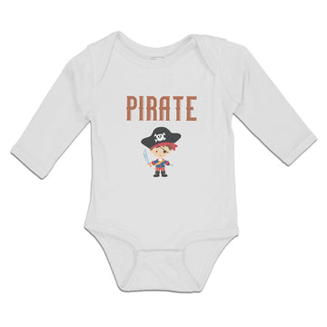Long Sleeve Bodysuit Baby Pirate Boy Character Boy & Girl Clothes Cotton