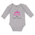 Long Sleeve Bodysuit Baby Big Sister to A Little Mister with Pink Crown Cotton - Cute Rascals