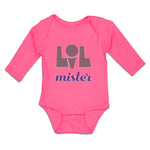 Long Sleeve Bodysuit Baby Lil Mister Boy & Girl Clothes Cotton