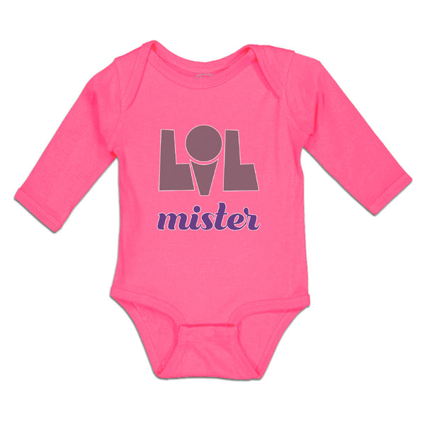 Long Sleeve Bodysuit Baby Lil Mister Boy & Girl Clothes Cotton