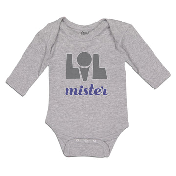 Long Sleeve Bodysuit Baby Lil Mister Boy & Girl Clothes Cotton