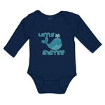 Long Sleeve Bodysuit Baby Little Sister and An Cute Dolphin Boy & Girl Clothes