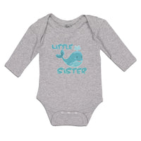 Long Sleeve Bodysuit Baby Little Sister and An Cute Dolphin Boy & Girl Clothes