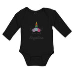 Long Sleeve Bodysuit Baby Angelina Your Name Cute Unicorn Boy & Girl Clothes - Cute Rascals