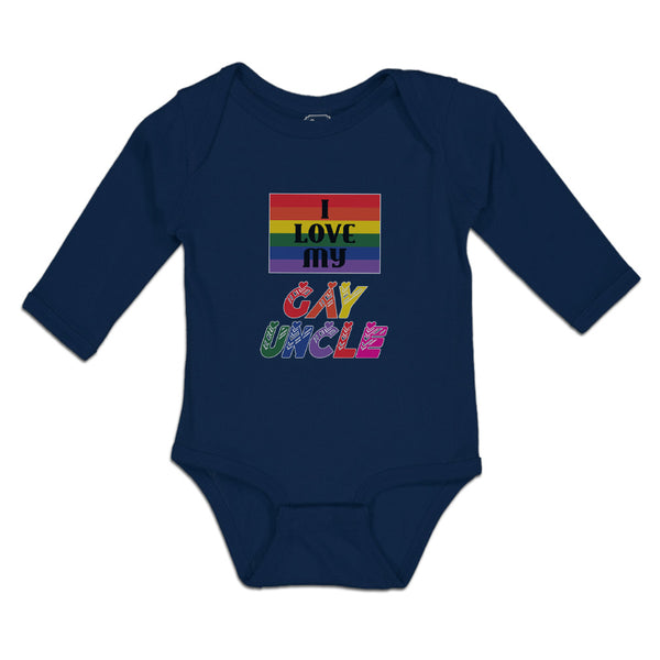 Long Sleeve Bodysuit Baby I Love My Gay Uncle Boy & Girl Clothes Cotton