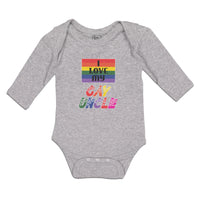Long Sleeve Bodysuit Baby I Love My Gay Uncle Boy & Girl Clothes Cotton