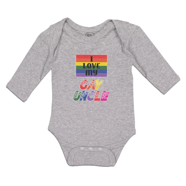 Long Sleeve Bodysuit Baby I Love My Gay Uncle Boy & Girl Clothes Cotton
