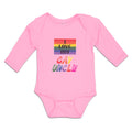 Long Sleeve Bodysuit Baby I Love My Gay Uncle Boy & Girl Clothes Cotton
