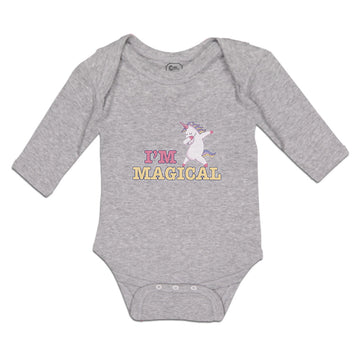 Long Sleeve Bodysuit Baby I'M Magical Boy & Girl Clothes Cotton