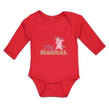 Long Sleeve Bodysuit Baby I'M Magical Boy & Girl Clothes Cotton