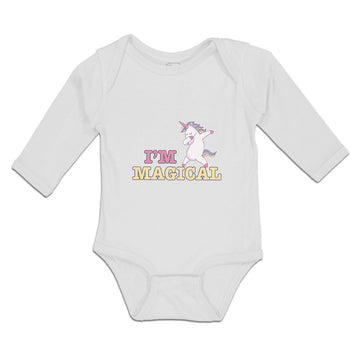 Long Sleeve Bodysuit Baby I'M Magical Boy & Girl Clothes Cotton