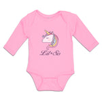 Long Sleeve Bodysuit Baby Lil Sis An Cute Unicorn Boy & Girl Clothes Cotton