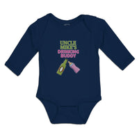 Long Sleeve Bodysuit Baby Uncle Mike's Drinking Buddy Boy & Girl Clothes Cotton