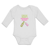 Long Sleeve Bodysuit Baby Uncle Mike's Drinking Buddy Boy & Girl Clothes Cotton