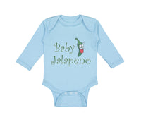 Long Sleeve Bodysuit Baby Baby Jalapeno Vegetables Boy & Girl Clothes Cotton - Cute Rascals