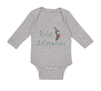 Long Sleeve Bodysuit Baby Baby Jalapeno Vegetables Boy & Girl Clothes Cotton - Cute Rascals