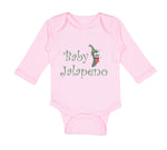 Long Sleeve Bodysuit Baby Baby Jalapeno Vegetables Boy & Girl Clothes Cotton - Cute Rascals