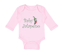 Long Sleeve Bodysuit Baby Baby Jalapeno Vegetables Boy & Girl Clothes Cotton - Cute Rascals