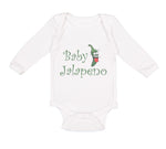 Long Sleeve Bodysuit Baby Baby Jalapeno Vegetables Boy & Girl Clothes Cotton - Cute Rascals