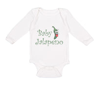 Long Sleeve Bodysuit Baby Baby Jalapeno Vegetables Boy & Girl Clothes Cotton - Cute Rascals