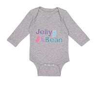 Long Sleeve Bodysuit Baby Jelly Bean Funny Humor Boy & Girl Clothes Cotton