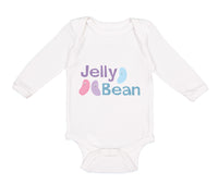 Long Sleeve Bodysuit Baby Jelly Bean Funny Humor Boy & Girl Clothes Cotton