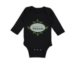 Long Sleeve Bodysuit Baby Kiss Me I'M Vegan Funny Humor Boy & Girl Clothes