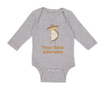 Long Sleeve Bodysuit Baby Taco 'Bout Adorable Funny Humor Boy & Girl Clothes