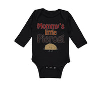 Long Sleeve Bodysuit Baby Mommy's Little Pierogi Polish Funny Humor Cotton