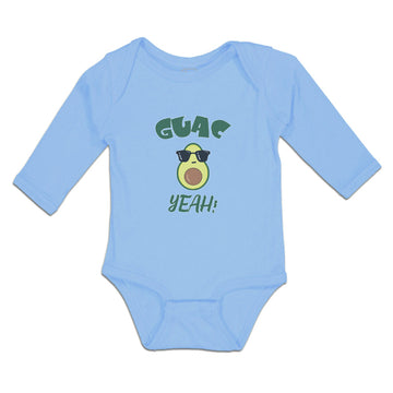 Long Sleeve Bodysuit Baby Guac Yeah! Boy & Girl Clothes Cotton
