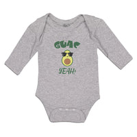 Long Sleeve Bodysuit Baby Guac Yeah! Boy & Girl Clothes Cotton - Cute Rascals