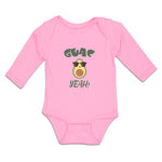 Long Sleeve Bodysuit Baby Guac Yeah! Boy & Girl Clothes Cotton - Cute Rascals