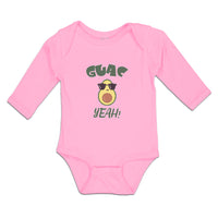 Long Sleeve Bodysuit Baby Guac Yeah! Boy & Girl Clothes Cotton - Cute Rascals