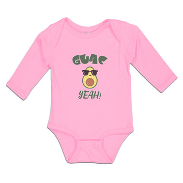 Long Sleeve Bodysuit Baby Guac Yeah! Boy & Girl Clothes Cotton