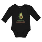 Long Sleeve Bodysuit Baby I Wanna Be Avocuddled Boy & Girl Clothes Cotton
