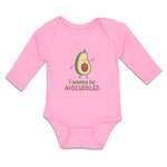 Long Sleeve Bodysuit Baby I Wanna Be Avocuddled Boy & Girl Clothes Cotton