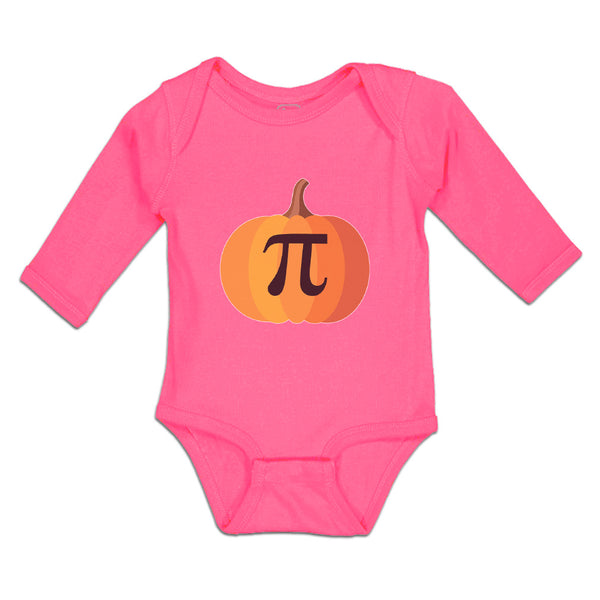 Long Sleeve Bodysuit Baby Pie on Pumpkin Boy & Girl Clothes Cotton