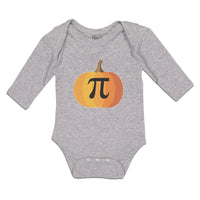 Long Sleeve Bodysuit Baby Pie on Pumpkin Boy & Girl Clothes Cotton