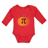 Long Sleeve Bodysuit Baby Pie on Pumpkin Boy & Girl Clothes Cotton