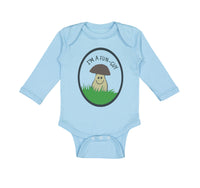 Long Sleeve Bodysuit Baby Mushroom Saying I'M Fun-Guy Boy & Girl Clothes Cotton