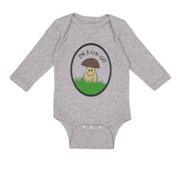 Long Sleeve Bodysuit Baby Mushroom Saying I'M Fun-Guy Boy & Girl Clothes Cotton