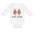 Long Sleeve Bodysuit Baby Red Tomatoes Black Text Home Grown Boy & Girl Clothes
