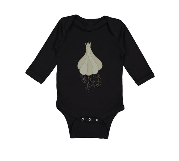 Long Sleeve Bodysuit Baby Garlic Vegetables Boy & Girl Clothes Cotton - Cute Rascals