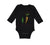 Long Sleeve Bodysuit Baby We Go Together Peas and Carrots Style A Funny Humor