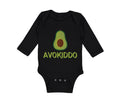 Long Sleeve Bodysuit Baby Avokiddo Avocado Vegetables Kid Funny Cotton