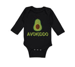 Long Sleeve Bodysuit Baby Avokiddo Avocado Vegetables Kid Funny Cotton - Cute Rascals