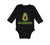 Long Sleeve Bodysuit Baby Avokiddo Avocado Vegetables Kid Funny Cotton - Cute Rascals