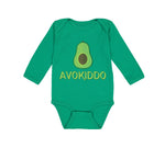 Long Sleeve Bodysuit Baby Avokiddo Avocado Vegetables Kid Funny Cotton - Cute Rascals