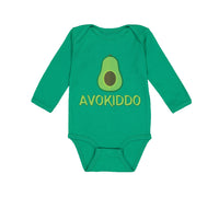 Long Sleeve Bodysuit Baby Avokiddo Avocado Vegetables Kid Funny Cotton - Cute Rascals